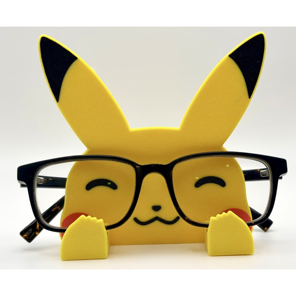 Porta Óculos Suporte para Óculos em formato do Pikachu fofo Item Decorativo de Mesa Criativo Prático