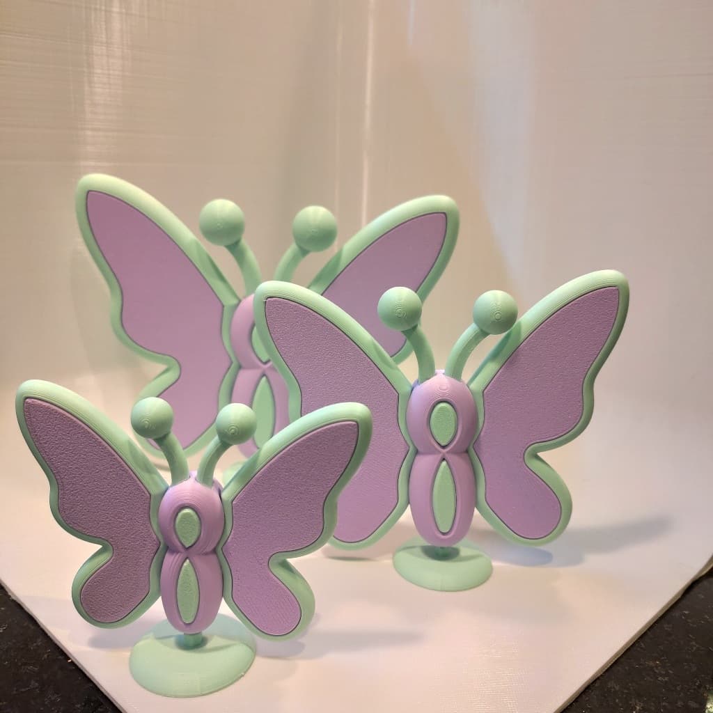 Trio de Borboletas Decorativas | Decoração Infantil Quarto Festa