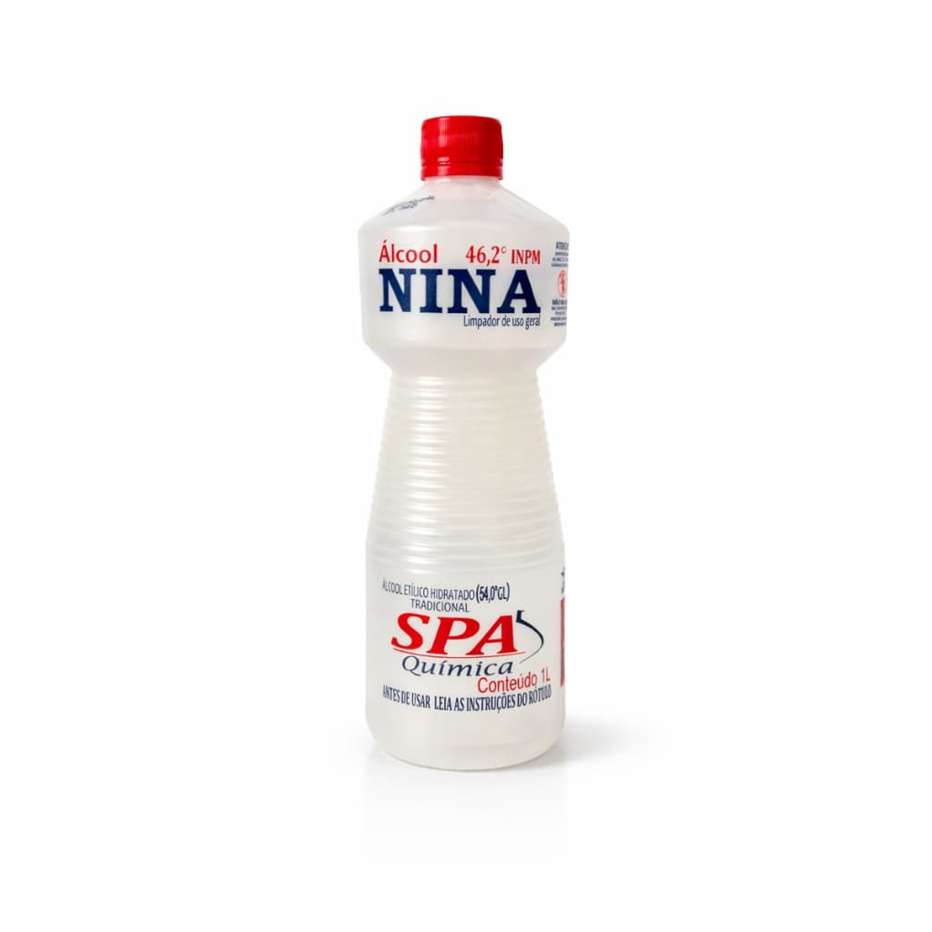 Álcool 46% SPA 1L Limpeza Geral Secagem Rápida