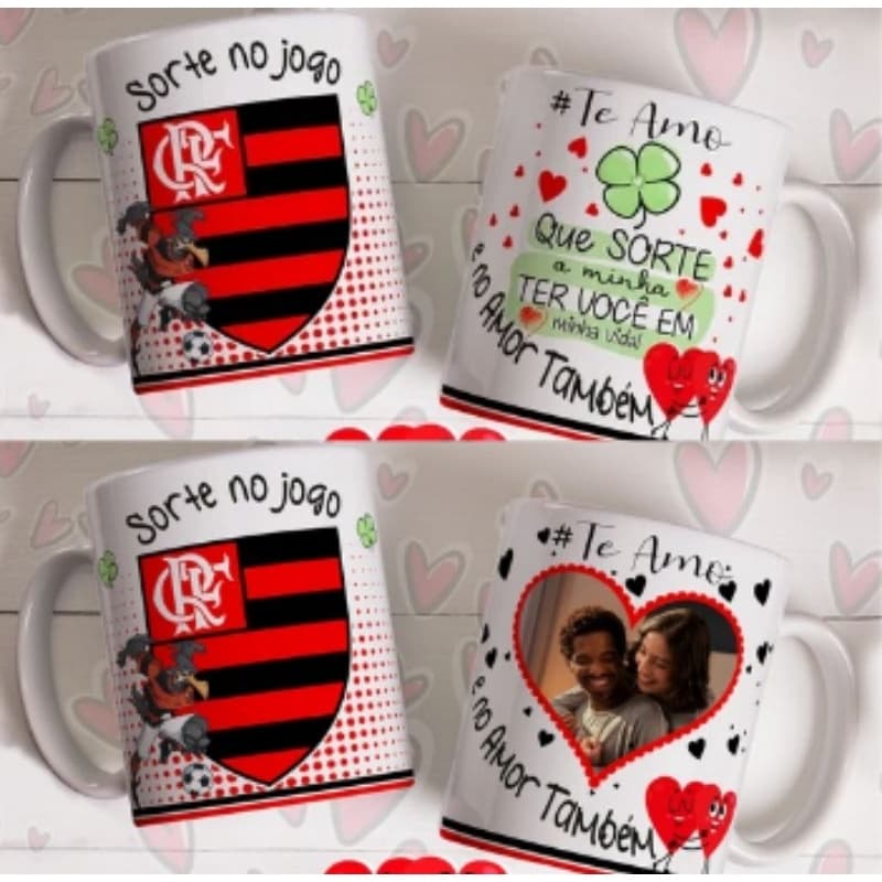 Caneca Presente Times Personalizada com Foto ou Frase | Namorados