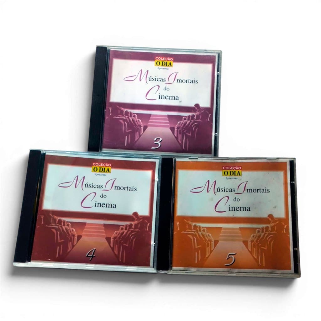 3 Cds Coleção O Dia - Músicas Imortais do Cinema