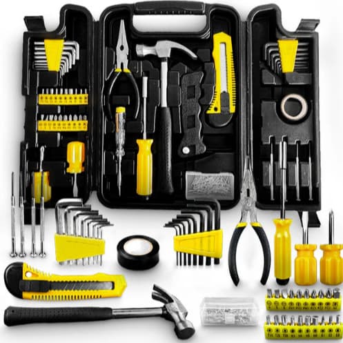 Kit Jogo De Ferramentas 200 Peças Com Soquetes Chaves Maleta