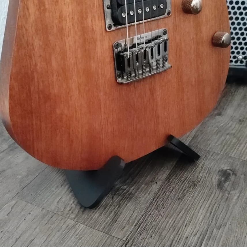 Suporte de Chão Dobrável para Violão e Guitarra - Base Estável e Compacto