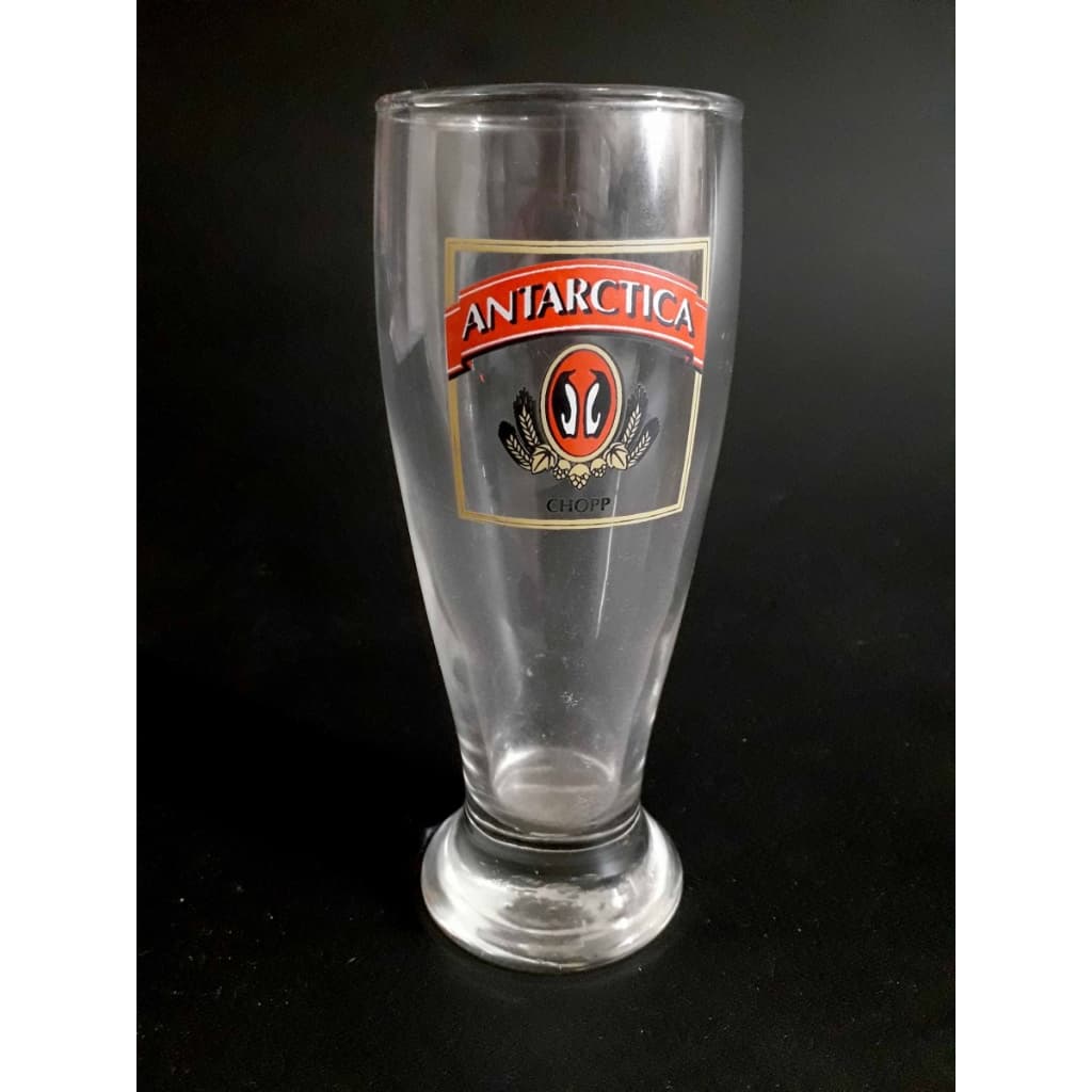 Copo Antarctica Chopp, promocional Simbolo Quadrado - 16,5 x 6 cm 300ml
