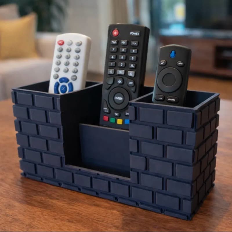 📦 Porta Controle Remoto Organizador – 4 Compartimentos (Impressão 3D Premium)