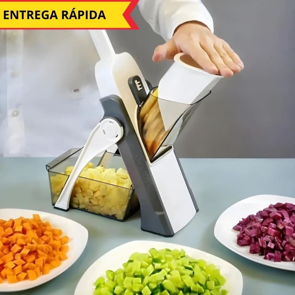 Cortador e Ralador de Alimentos Multifuncional Profissional