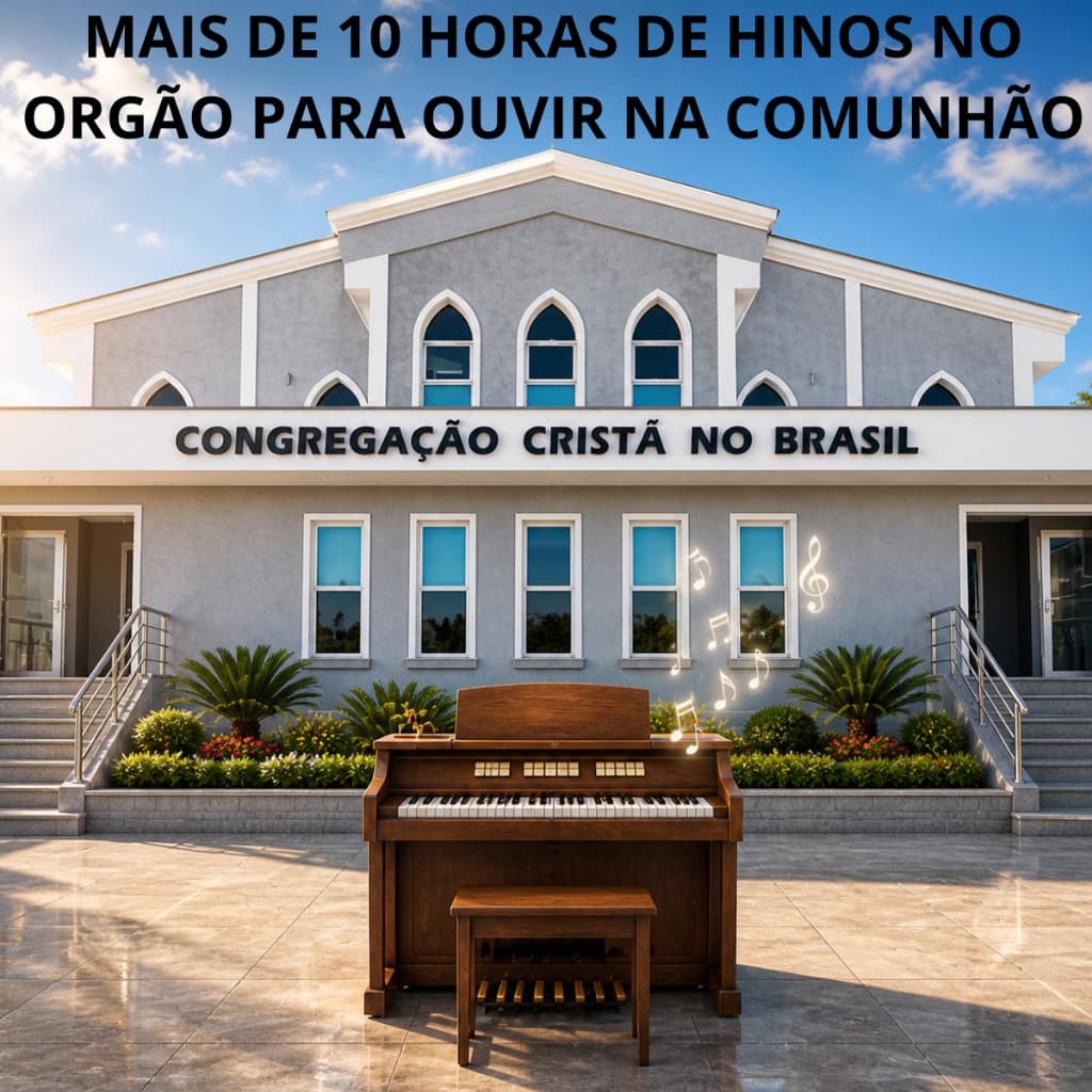 Hinos CCB Hinário 5 no Órgão mais de 10 Horas Áudio Instrumental Contínuo