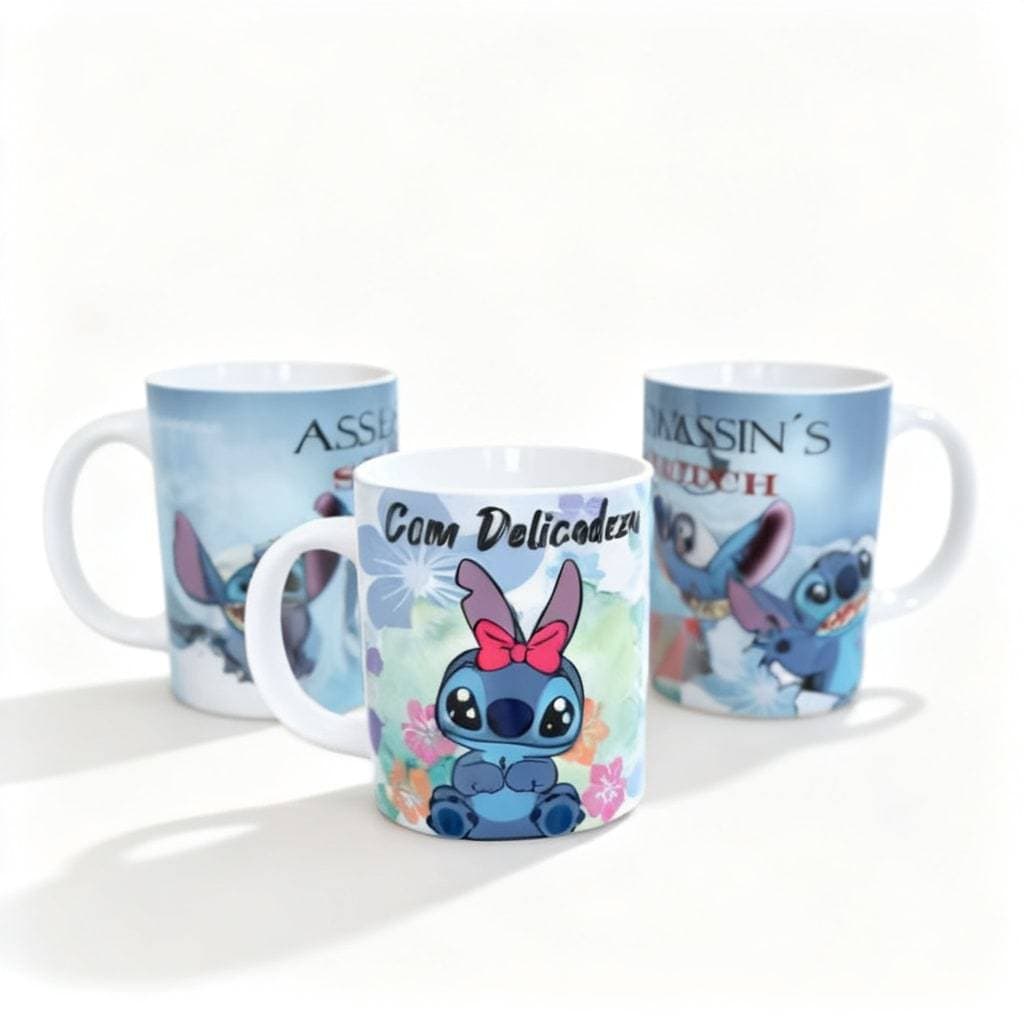 Canecas Personalizada Lilo Stitch de Porcelana Premium Diversos Modelos
