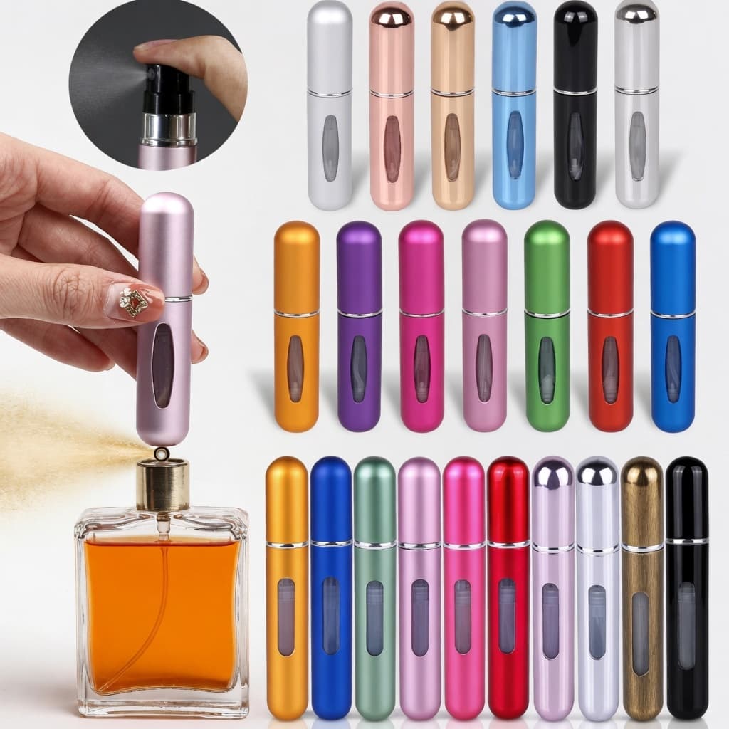 Porta Perfume Recarregável Spray Portátil 5ml Mini Frasco de Viagem