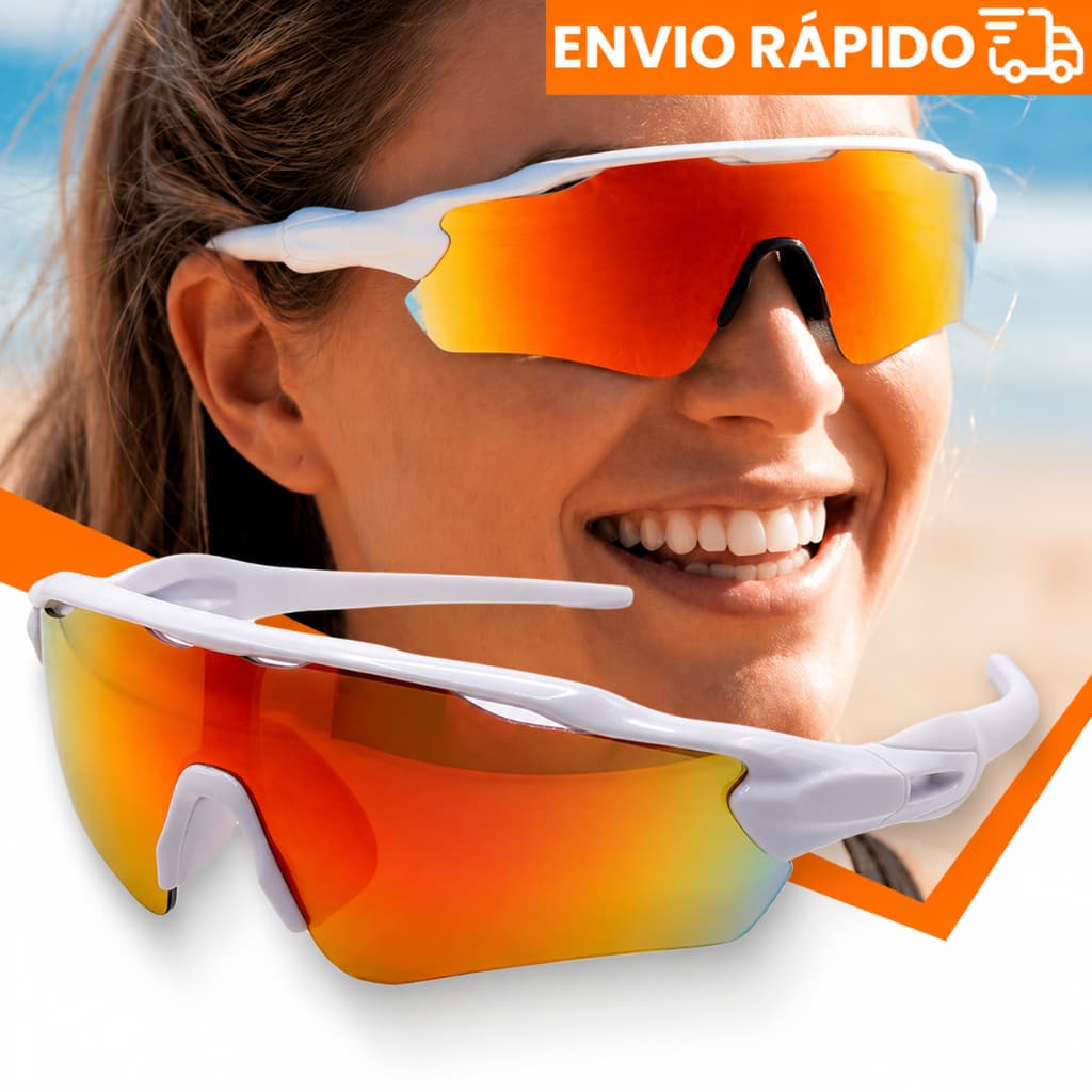 Óculos Ciclismo e Corrida Lente Polarizada Antirreflexo UV400