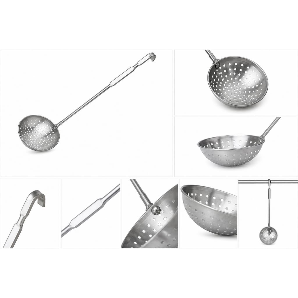 Escumadeira Aluminio Polido Profissional 13 Cm Resistente