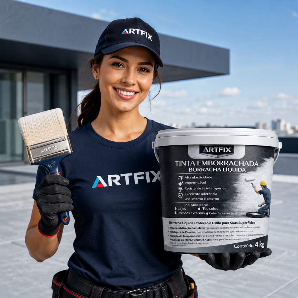 Tinta Emborrachada Antimofo Cintilar 4kg Interior e Exterior Borracha Líquida