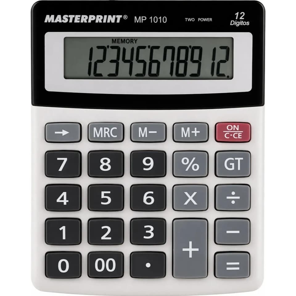 Calculadora Manual 12 Dígitos MP-1010 MasterPrint