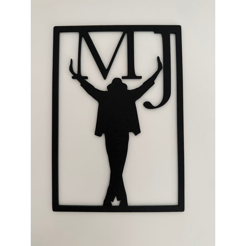 Quadro Michael Jackson Rei do Pop Arte de Parede Preto Casa Decoração