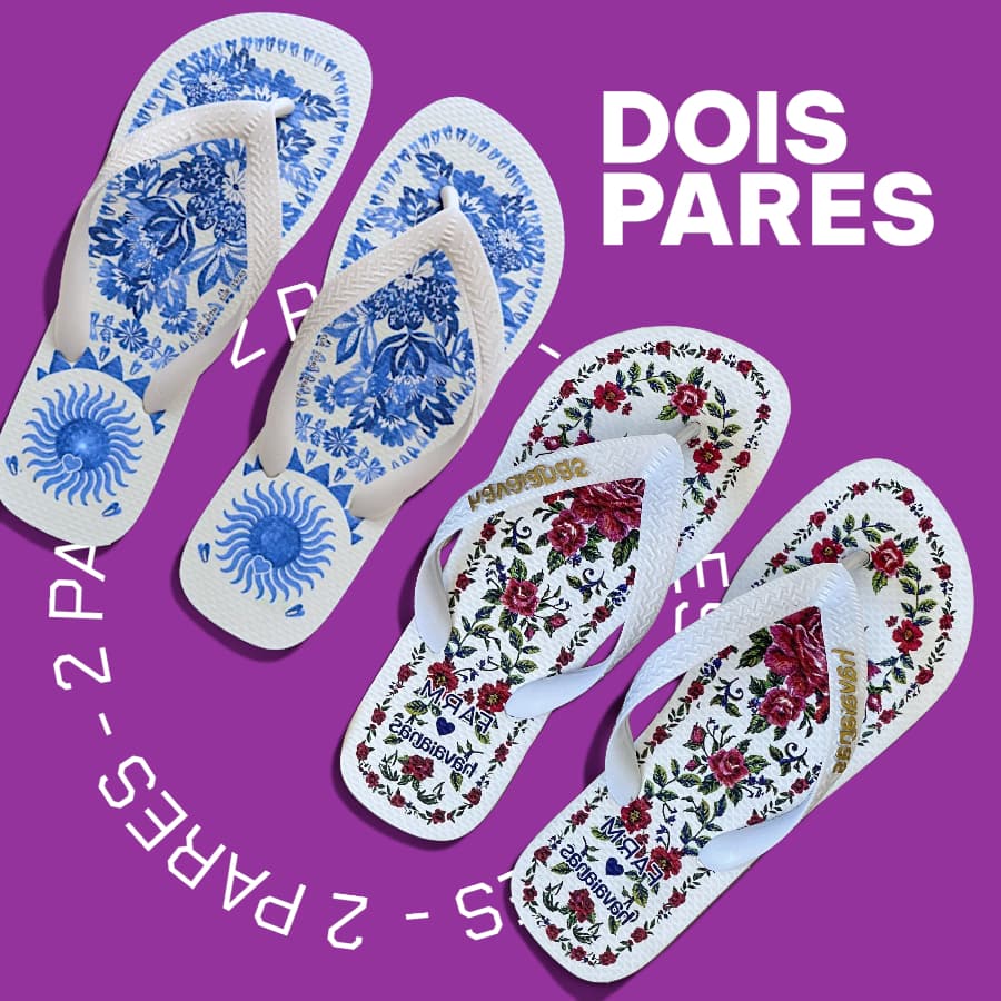 2 pares chinela de dedo leve e confortável de menina