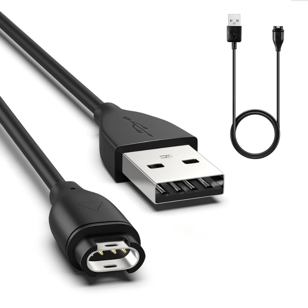 Cabo Usb Para Garmin Fenix 5 935 5x 6 6x 6s Vivoactive 3 Cor Preto