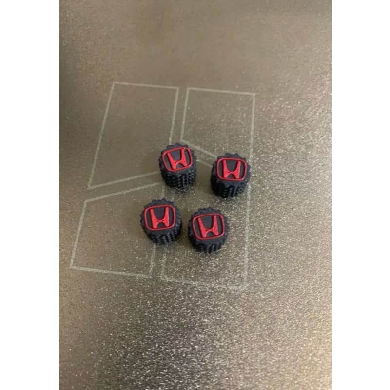 Tampa de Válvula de Pneu Honda / Pino de Roda / Pininho de roda Honda - 2 Pares - Impressão Personal