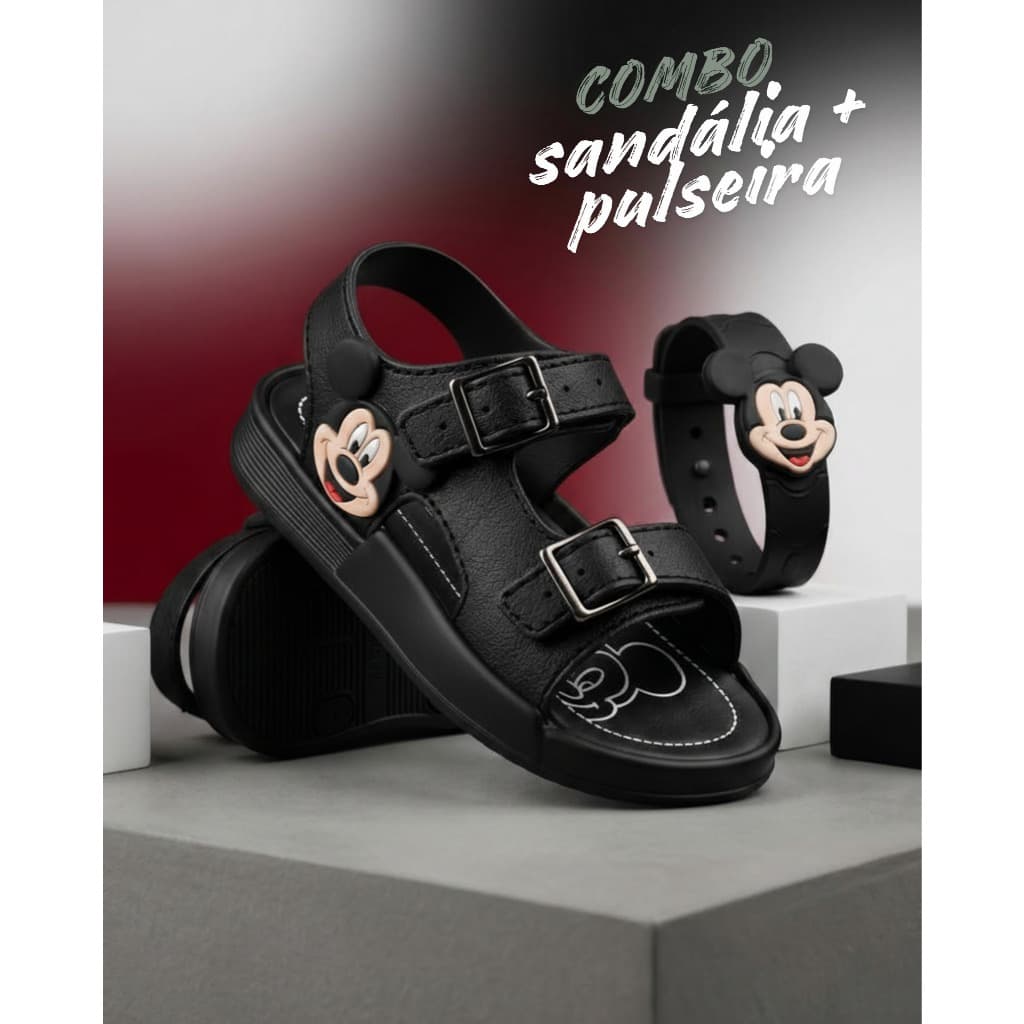 Sandália Infantil Casual de Personagens para Meninos e Meninas + PULSEIRA