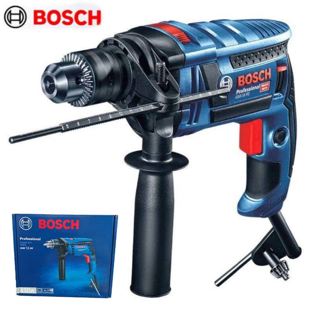 Furadeira de Impacto e Elétrica Parafusadeira Bosch Original GSB 16 RE 1200W 1/2"