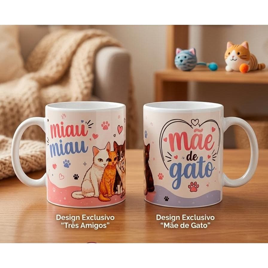 Caneca personalizada sublimada Mae de Pet gato