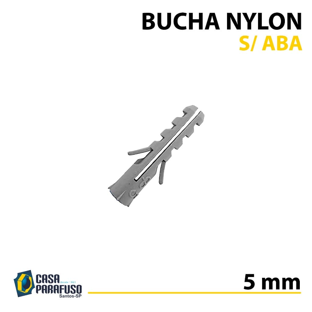 BUCHA NYLON C/ 05 mm S/ ABA.