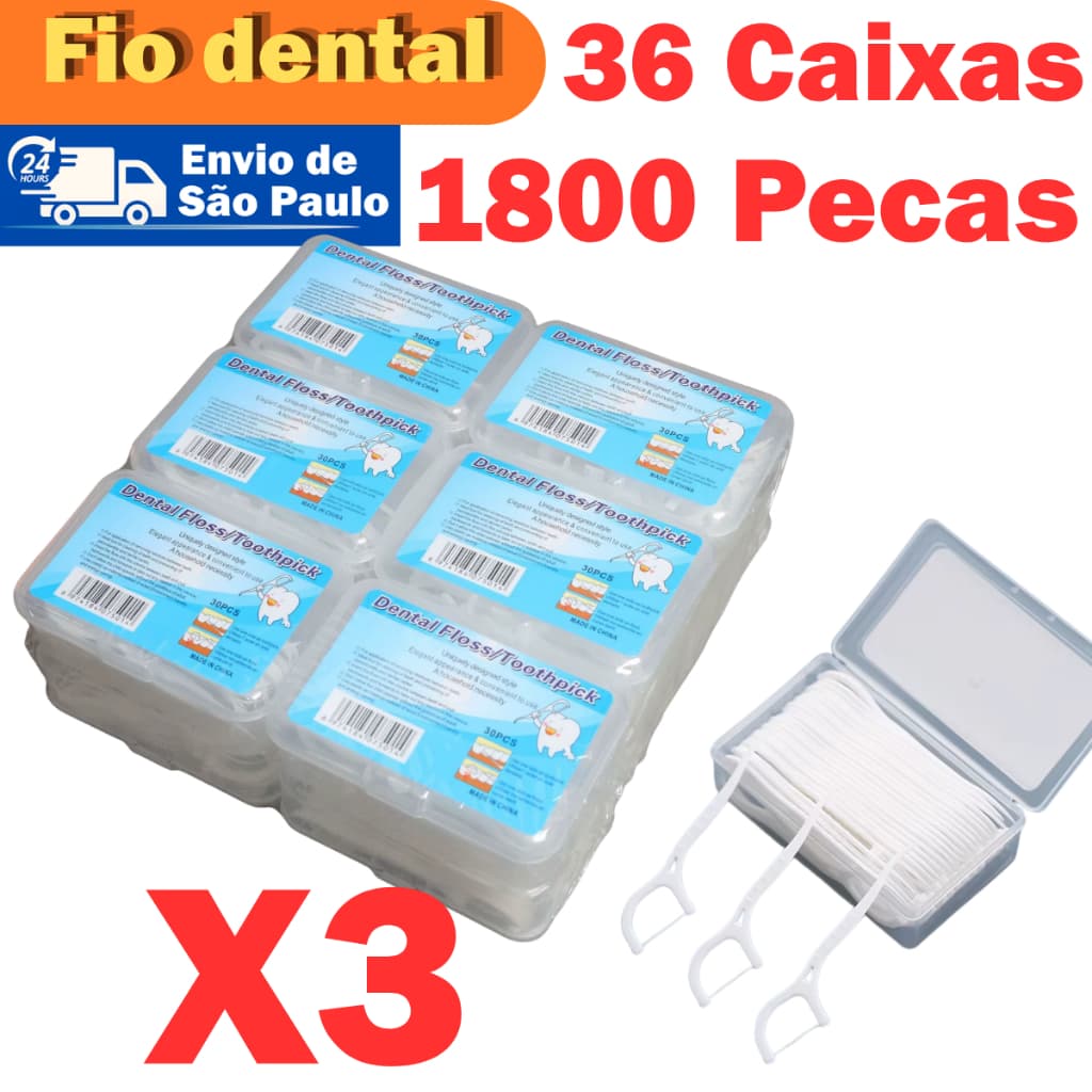 kit 600，1200，1800 Fio Dental Infantil em Formato de Arco Ultra Fino para uma Limpeza Eficaz