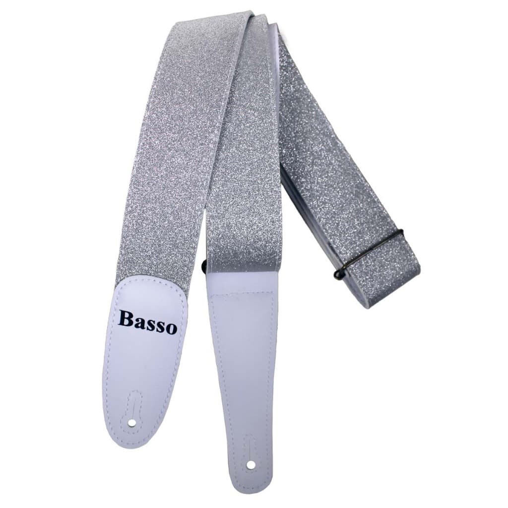 Correia Guitarra Violão Baixo EX46 Gliter Brilho Elegante Original Profissional Top Ajustavel