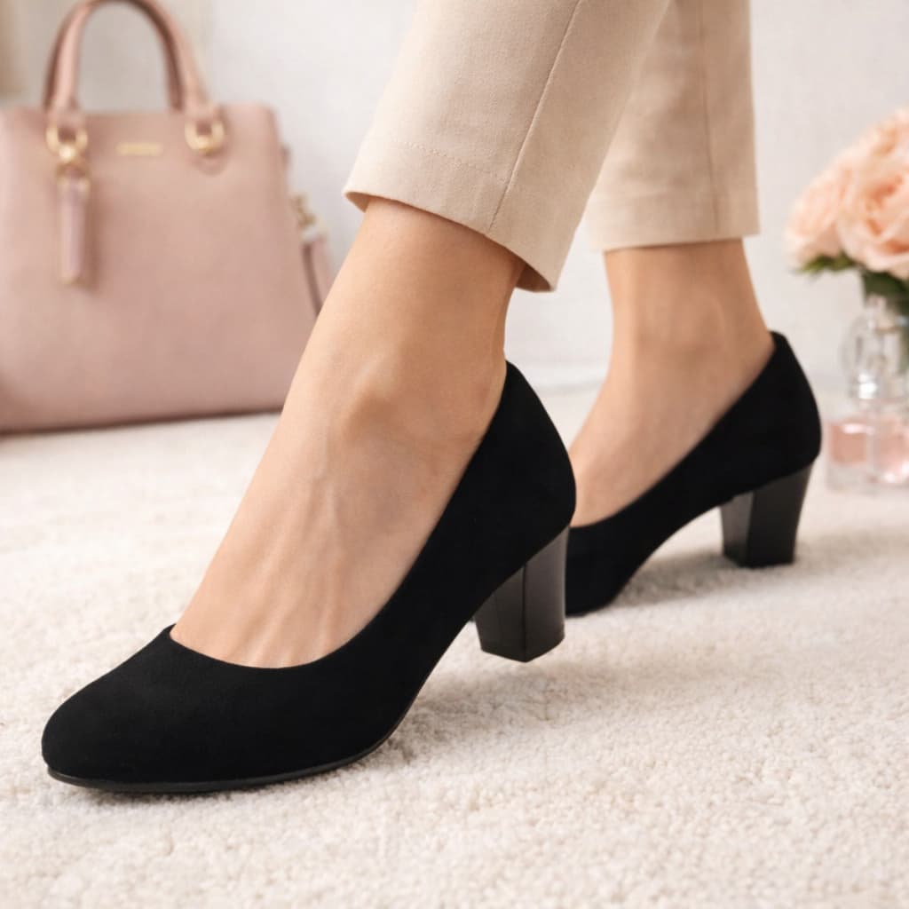 Sapato Scarpin Feminino Salto Baixo Agatha Original Clássico Elegante e Confortável