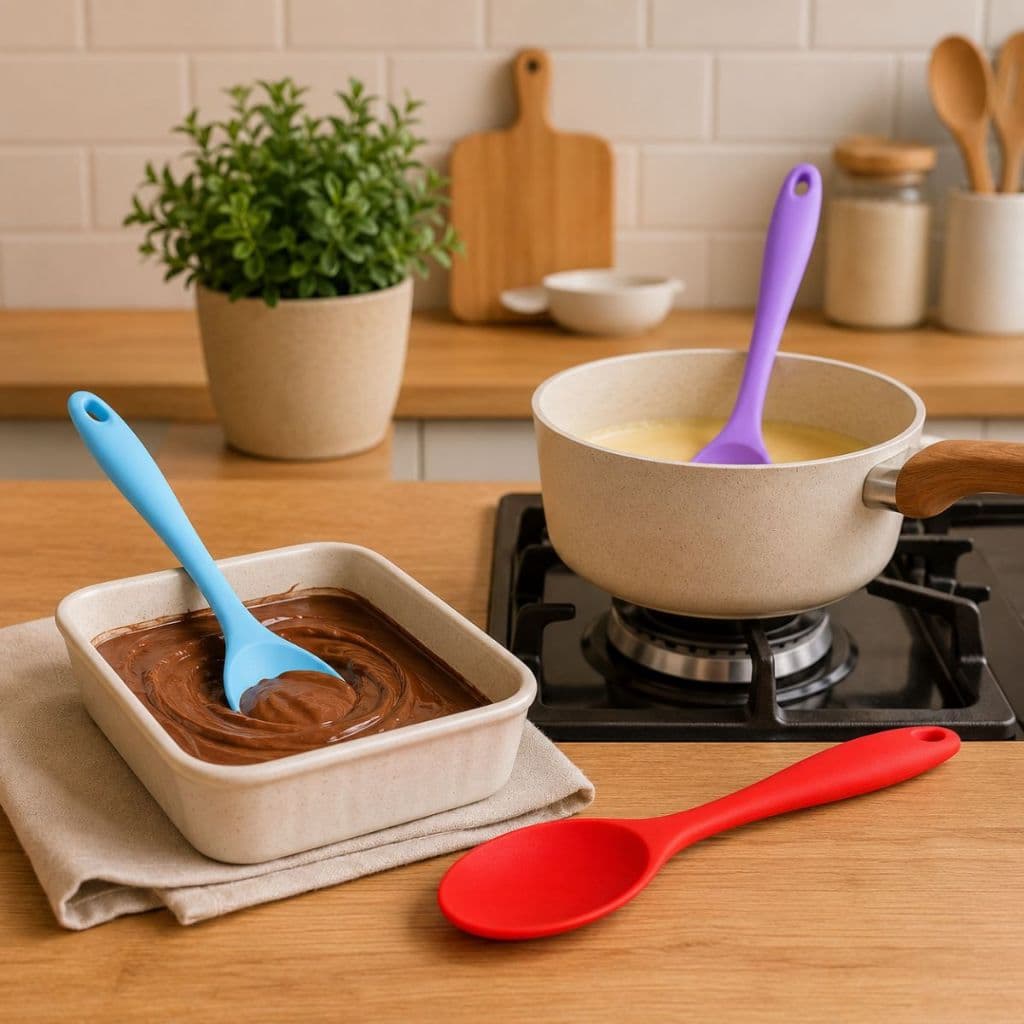Colher Espátula Silicone Premium para Cozinhar