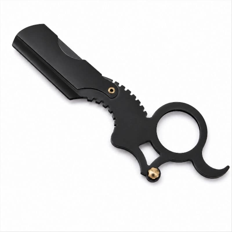 Navalhete Profissional De Dedo Barba Bem Feita Barbeiro PÉ do Cabelo Material Inox