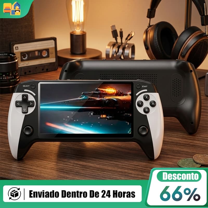 Video Game Portátil X9 Retro 10000 Jogos Tela 5.1 IPS Emulador PSP PS1 GBA NES SNES Saída HDMI TV