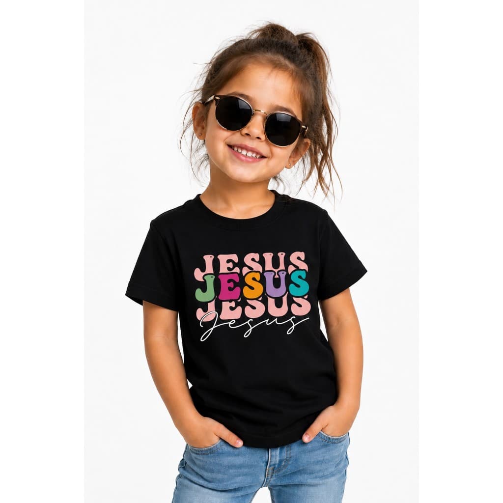 Camiseta Jesus Religiosa Menina Super Estilosa Varias Cores