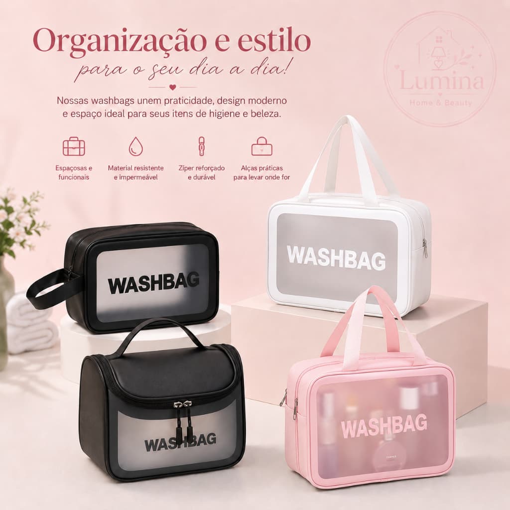 Necessaires Organizadora Vários Modelos – Washbag Premium - Sortida