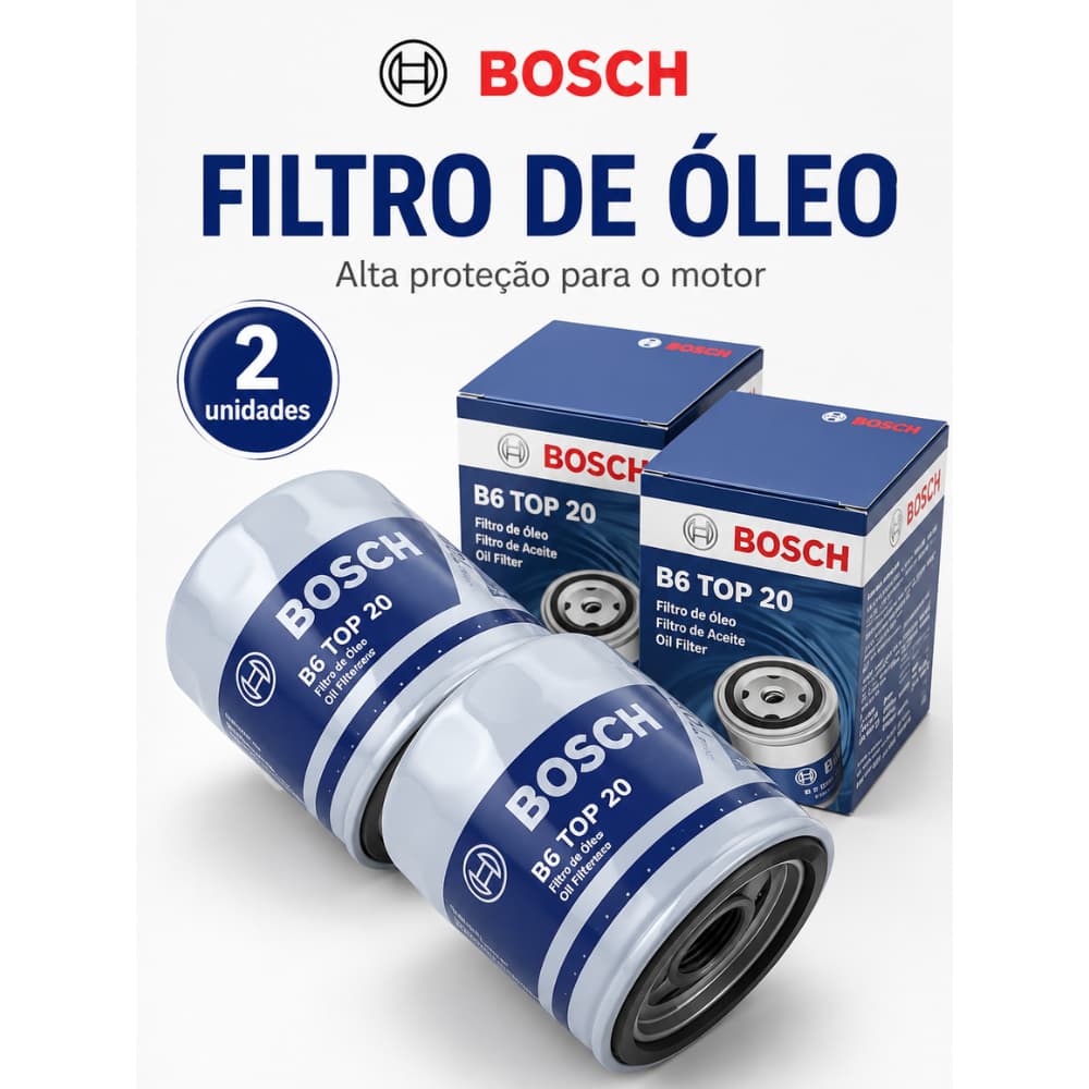 Filtro Óleo Bosch Civic Fit City Accord CR-V