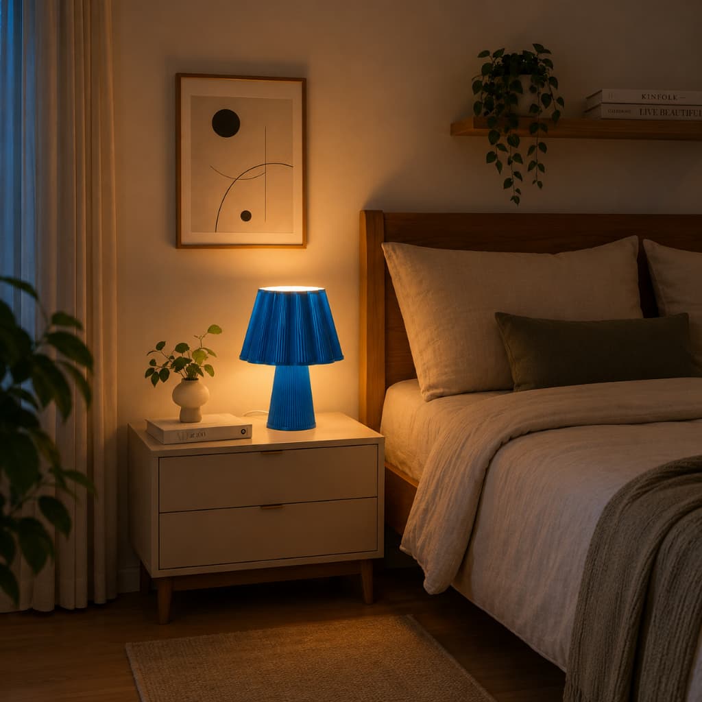 Abajur Decorativo Led Estiloso Luminaria Aconchegante 3 Tons Abajur decoração quarto Abajur pequeno moderno