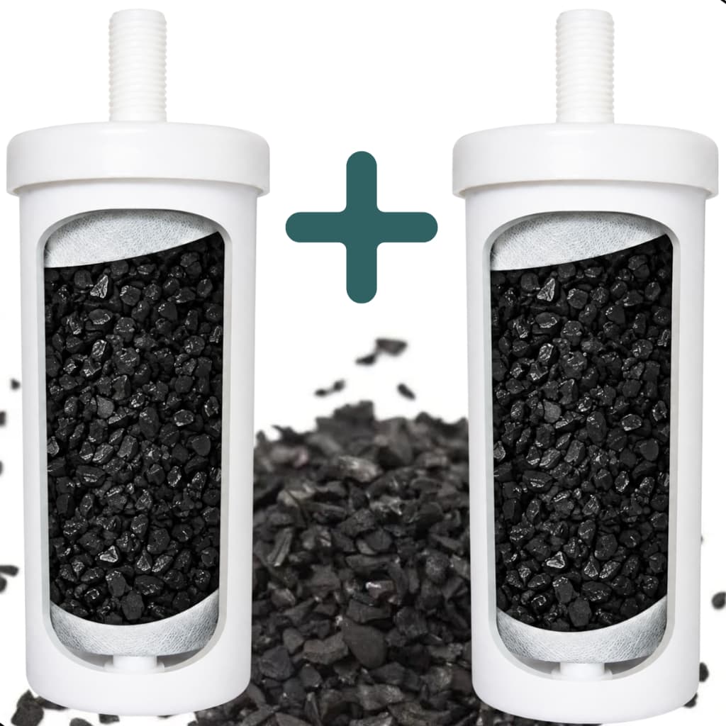 Kit 2 Vela Refil Universal Torneira Filtro De Água com Carvão Ativado rosca