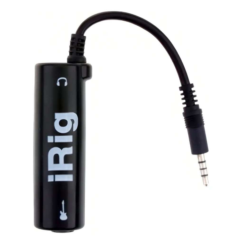 Adaptador de interface de áudio para guitarra  Irig Ik Multimedia e celulares