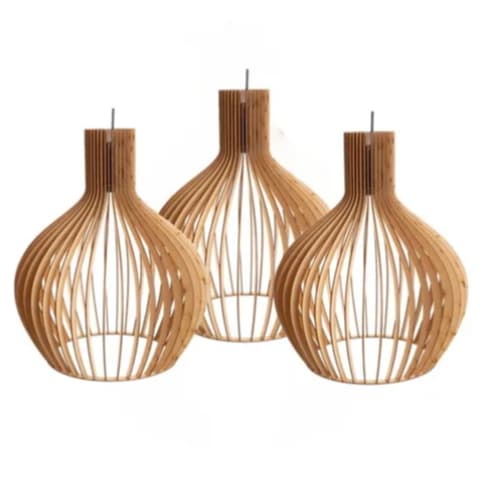 Kit 3 Pendentes Luminárias Balcão De Cozinha Bancada Varanda Área de Churrasco - 3Gmc