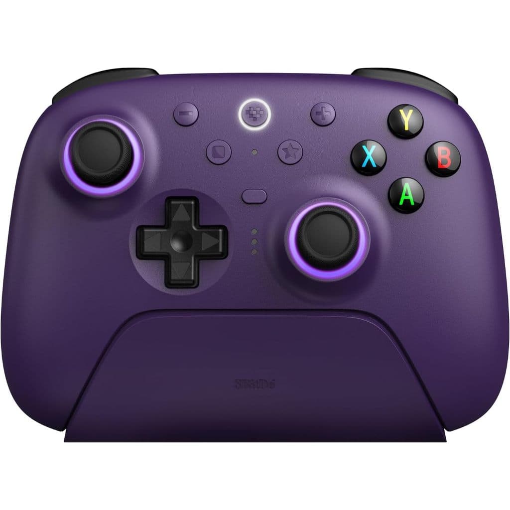 Controle 8Bitdo Ultimate 2 TMR, HALL EFFECT, Com Dock de carregamento, RGB, 1000 Hz, PC, Android
