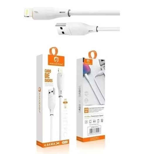 Cabo para IPhone IOS H72-2 H'Maston 1.0 metro 4.8A MAX - Suporta Carga super rápida