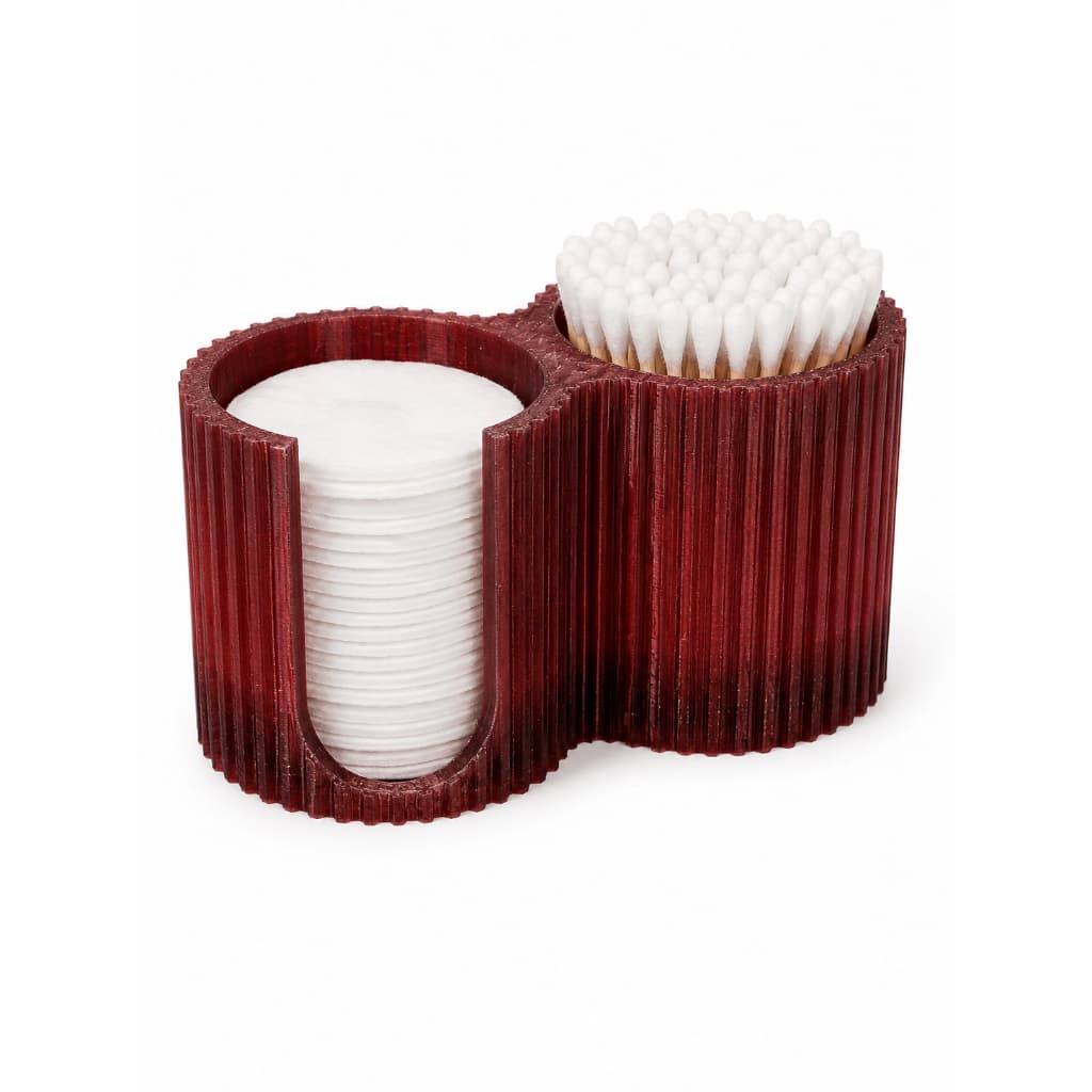 Porta Cotonete e Porta Algodão 3D | Organizador Compacto | Decoração Moderna | GL Print Lab
