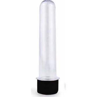 Tubete Acrilico 13cm Tampa Preta Lembrancinha Balas Confeito Ensaio