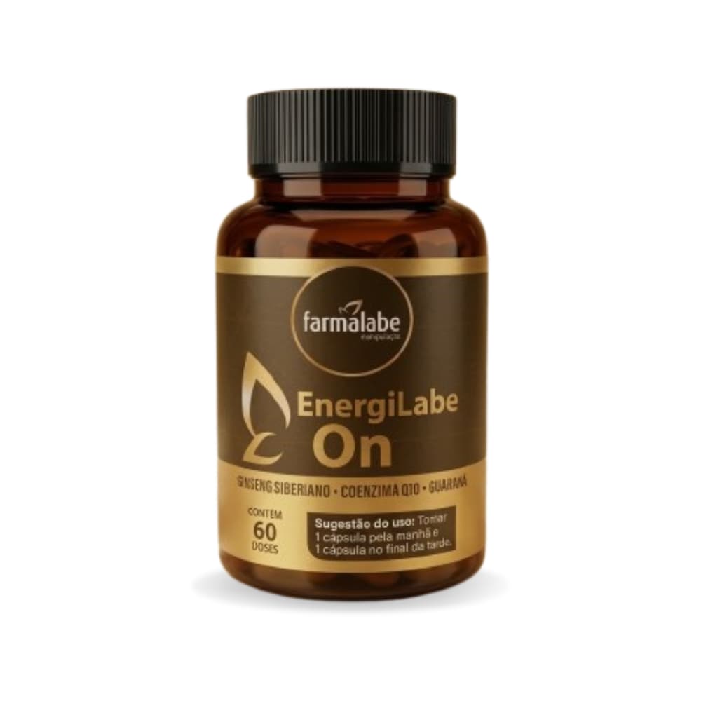Coenzima Q10 + Ginseng + Guaraná 60 Cápsulas - Energilabe On
