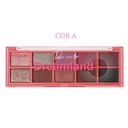PALETA DE SOMBRAS 10 CORES TAKE ME TO DREAMLAND SP COLORS COR A- SP271-A