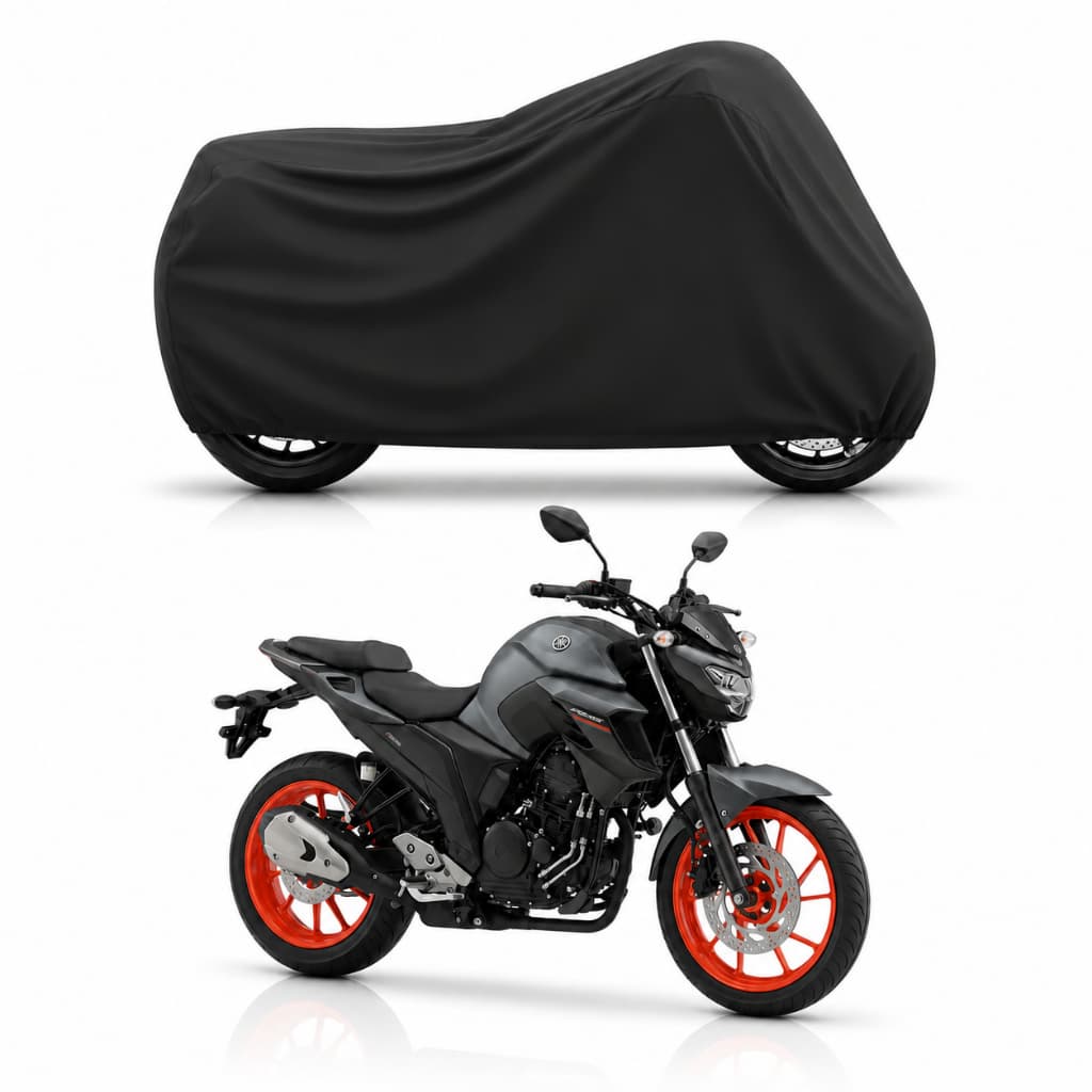 Capa Para Moto Yamaha Fazer 250 Forrada Impermeável Anti Chama Proteção Sol Chuva