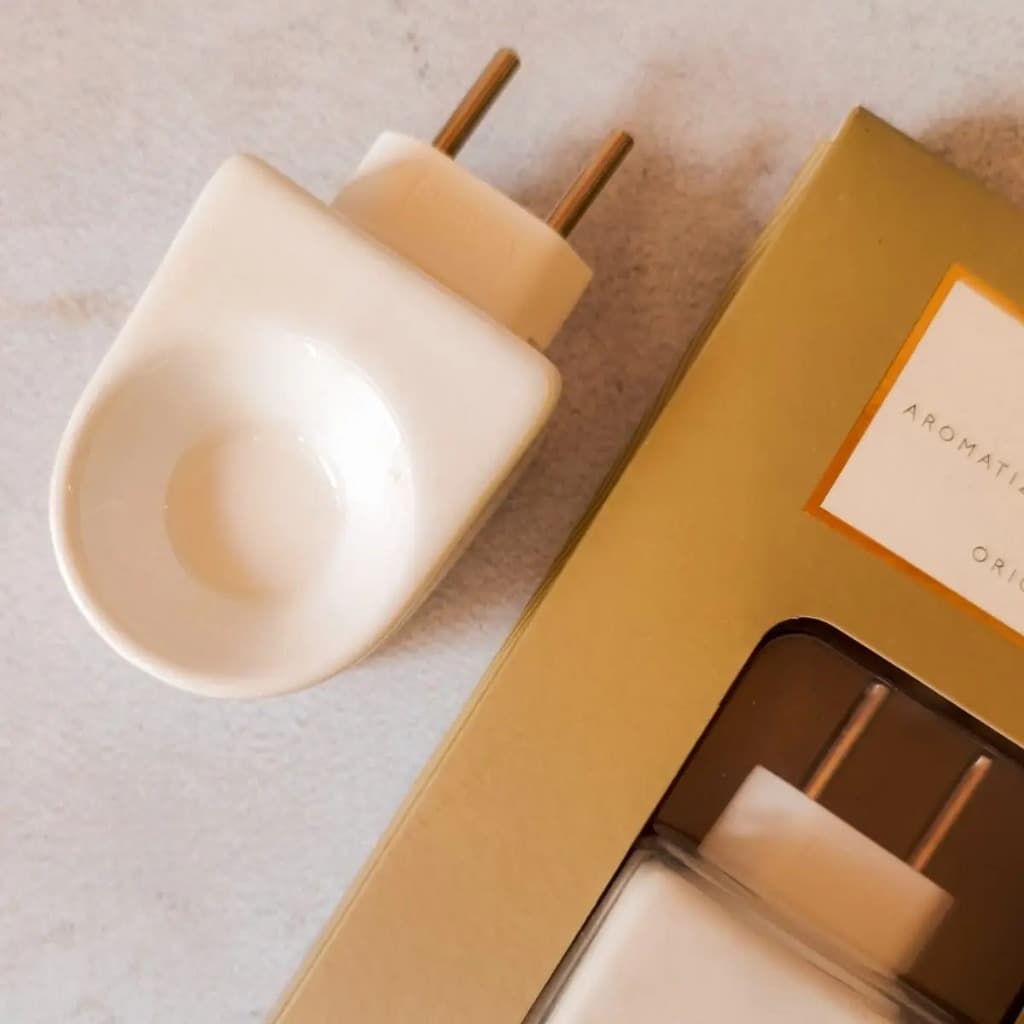 Aromatizador Via Aroma Plug Rotativo Adaptável Aromatizadores de Porcelana Ambientes Perfumados!