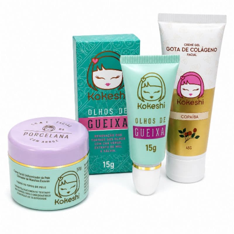 Kit Skincare Kokeshi - Cuidado Essencial