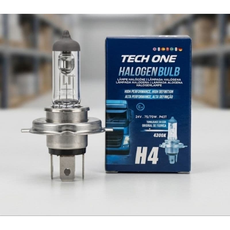 lampada Automotiva H4 2V Tech One 4300k