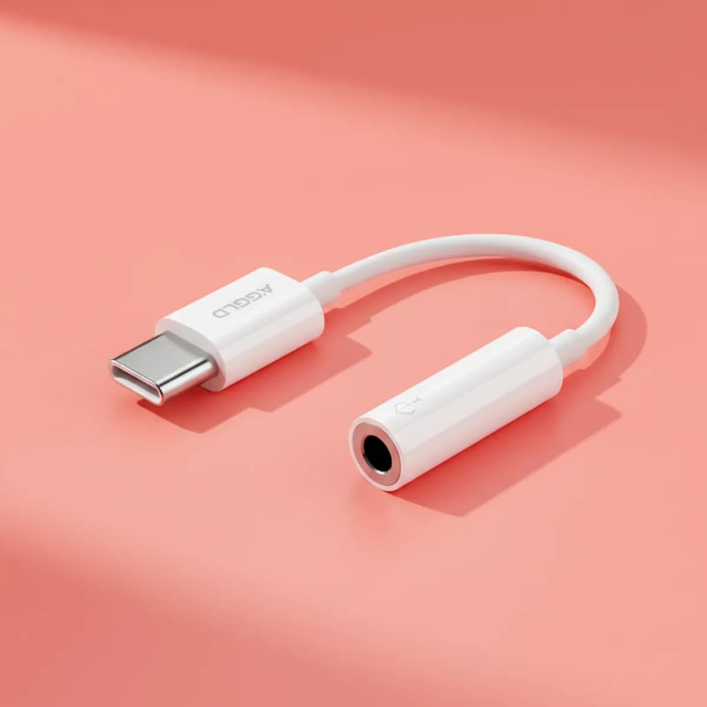 Adaptador Tipo C para P2 3,5mm para áudio A'Gold