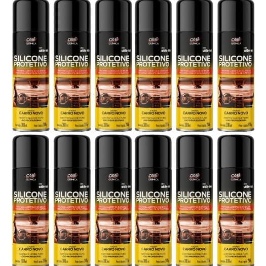 Silicone Spray Para Borrachas De Portas E Canaletas - Carro Novo - 12 UNIDADES